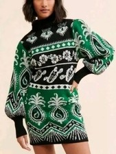 FARM Rio Mystic Scarf Sweater Dress Women’s Size M