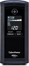 CyberPower CP850AVRLCD Intelligent LCD UPS Battery Backup and Surge Black 
