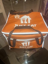 Just Eat Food Delivery Bag,Courier Insulated Thermal Pizza Bag 58L..New With Tag