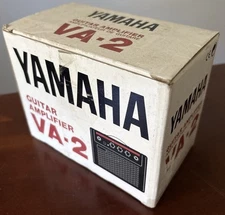 vintage portable battery powered rare yamaha guitar mini amplier VA-2 In Box