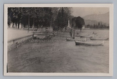 Riva del Garda Gardasee Italien 1929 - Ruderboote Unschärfe - Altes Foto 1920er
