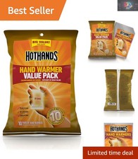Hand Warmer Value Pack 10 Disposable, Air-Activated Warmers for Cold Weathe...