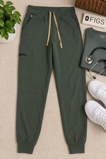 FIGS Zamora Jogger Scrub Pants Women s XS Olive Green Technical Collection
