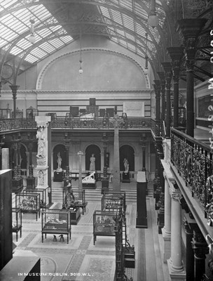National Museum Interior Dublin City Co Dublin Ireland C1900 Old Photo