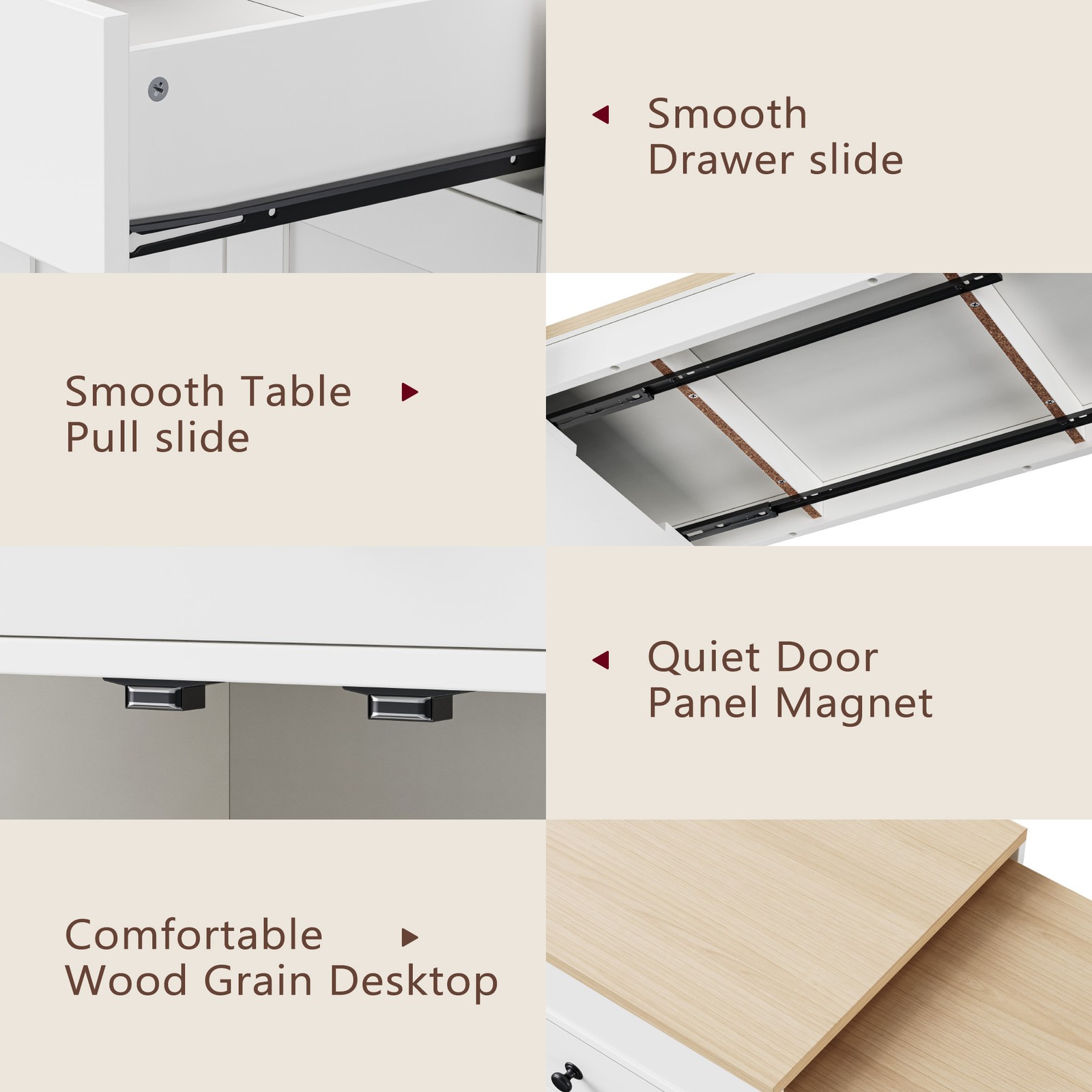 Rolling Kitchen Island Cart Storage Cabinet with Extendable Table