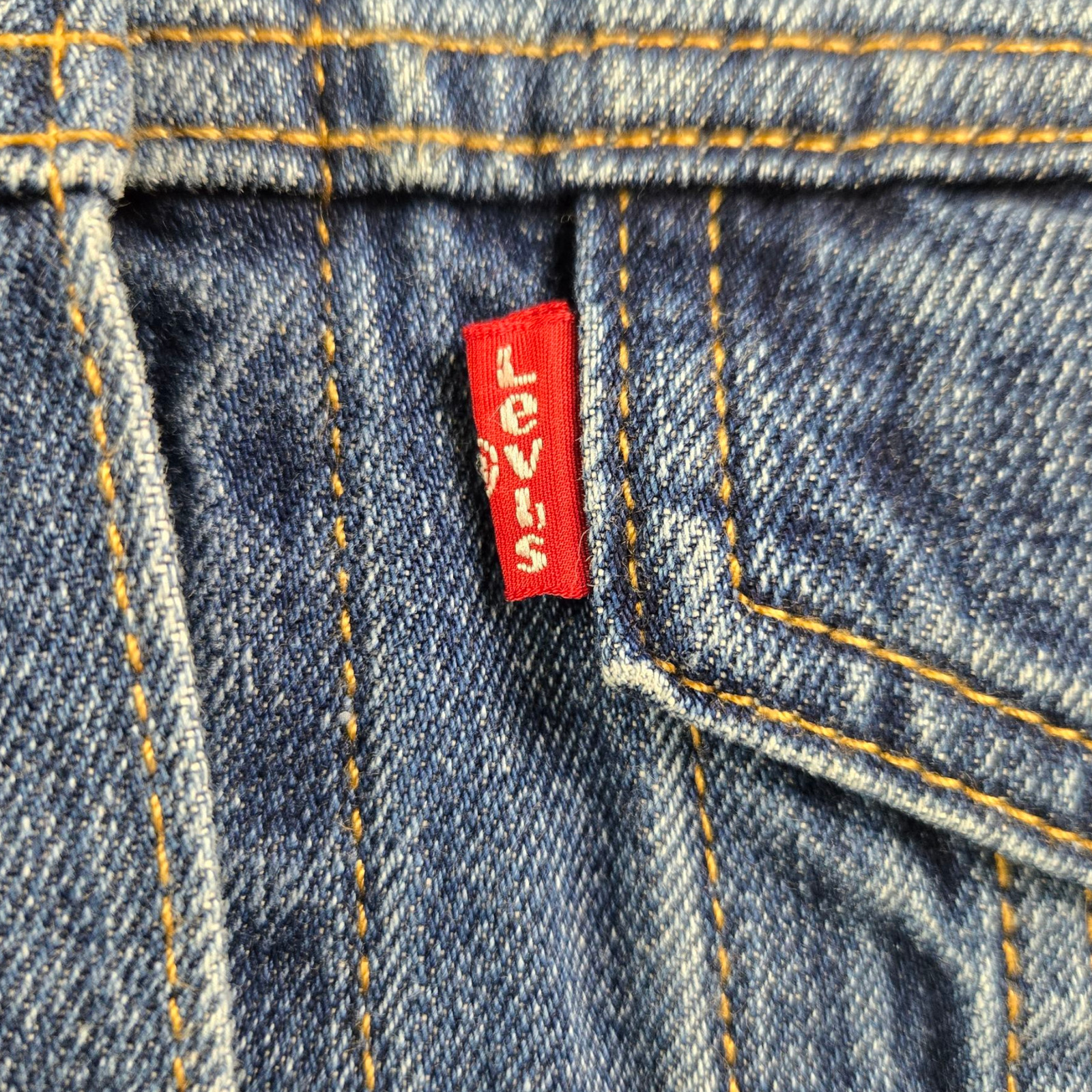 Levi’s Trucker Jean Jacket Patchwork Americana Gr… - image 6