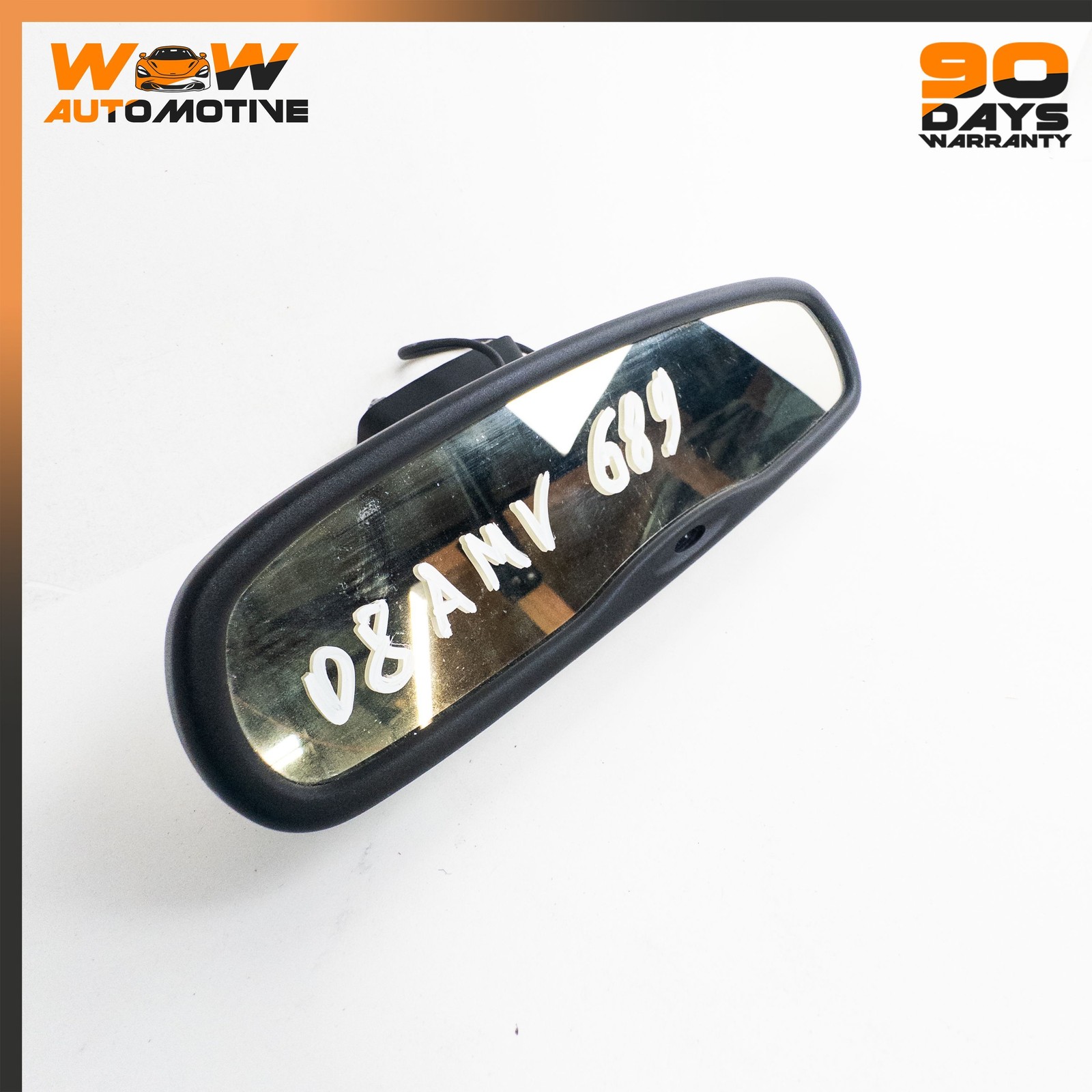 05-23 ASTON MARTIN V8 VANTAGE DB9 INTERIOR REAR VIEW MIRROR BLACK ASSEMBLY OEM
