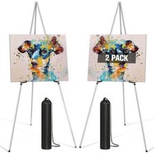 2 PACK Portable Artist Easel Stand 63" Collapsible Floor Standing Display Tripod