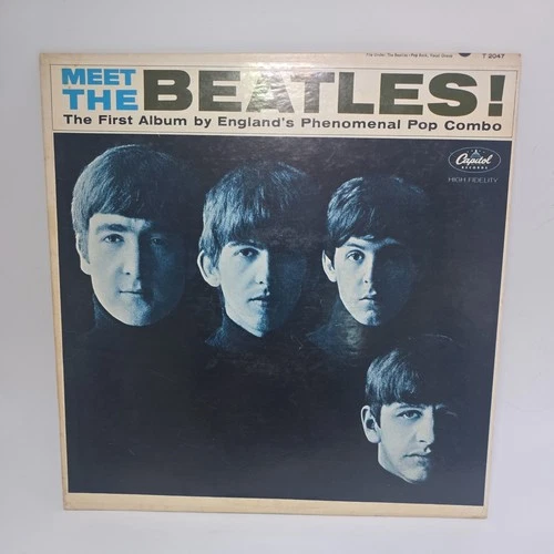 RARE: Original Meet The Beatles LP 1964 Capitol T-2047 Vinyl Record Album VG