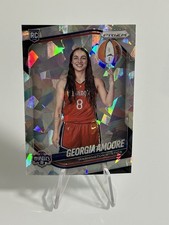 GEORGIA AMOORE 2025 WNBA Panini Prizm Rookie Silver Cracked Ice #140 Mystics RC