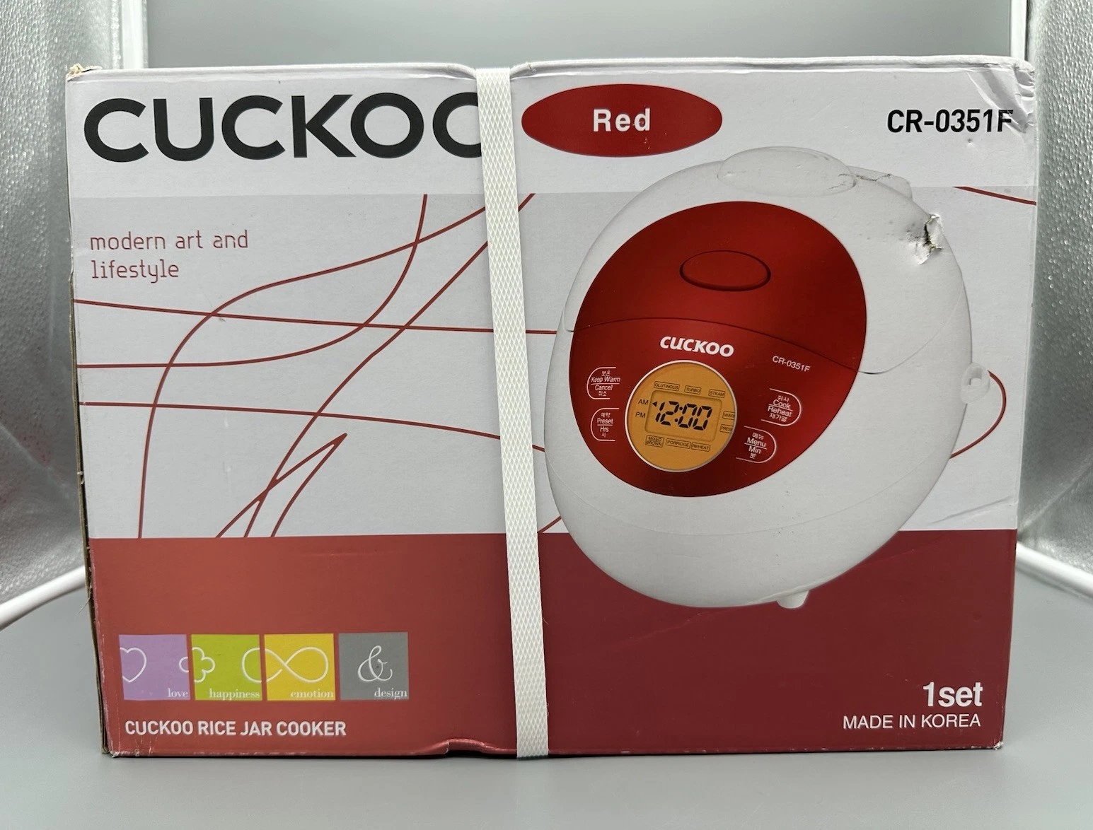 CUCKOO CR-0351FR 3-Cup (Uncooked) / 6-Cup (Cooked) Electric Warmer Rice Cooke