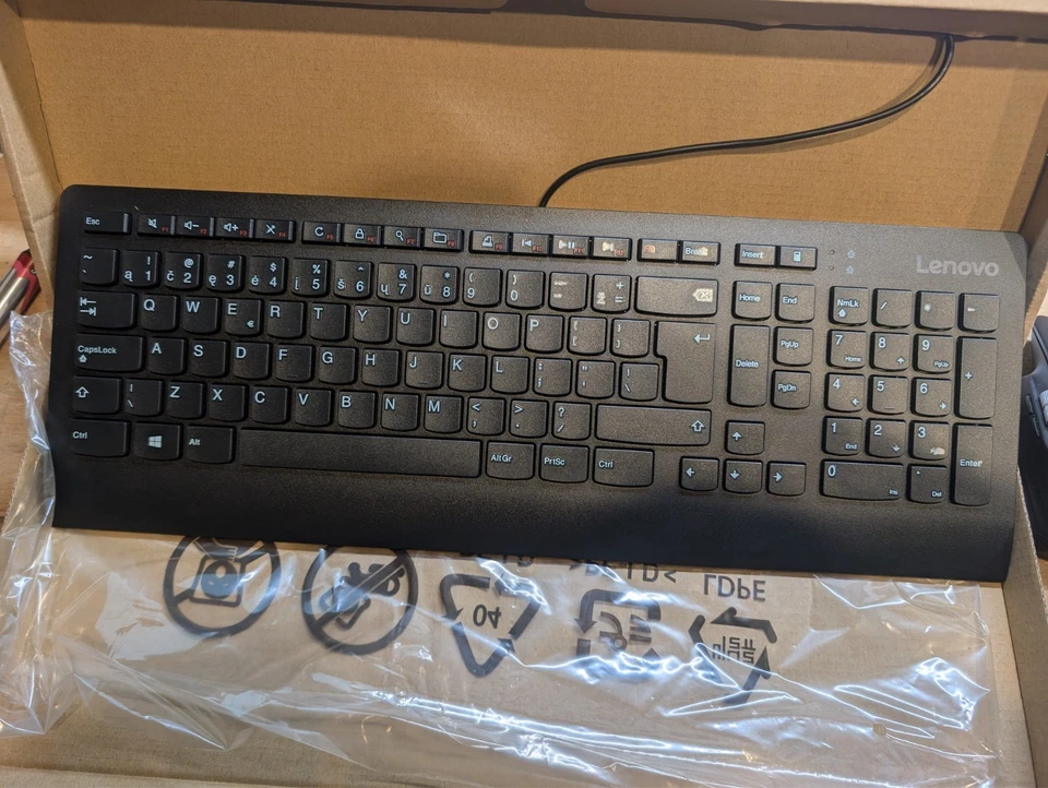 Lenovo Slim USB Keyboard SD50K28550 – Litauisches QWERTY Layout / Lietuviška USB - Bild 2 von 2