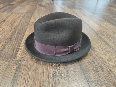 NWT Bailey\'s Tino Lite Felt Medium Brown Feathered Fedora Hat NWT Bailey | Tino Wool LiteFelt Trilby Fedora Hat – Village Hat Shop main image 3