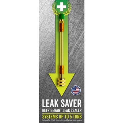 Leak Saver Direct Inject Refrigerant Leak Sealer for HVAC and Automotive Systems