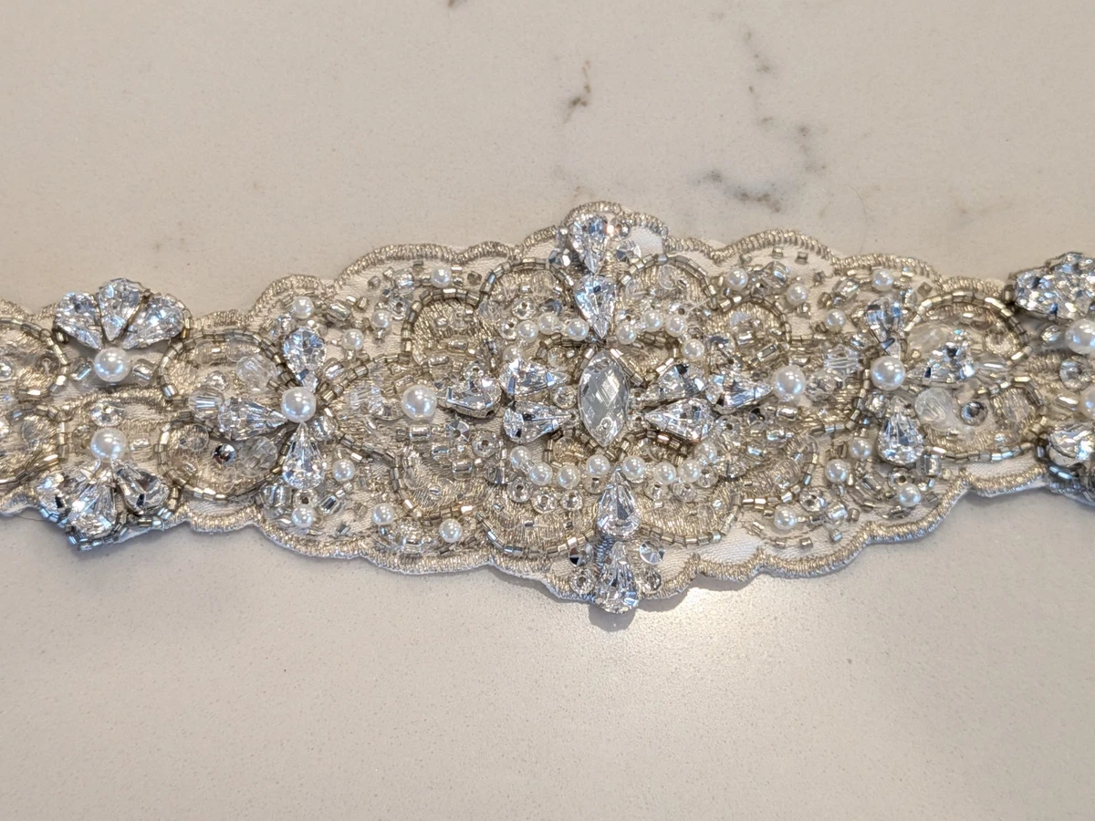 NWT IVORY BRIDAL BELT Ivory | wed2b main image 3