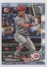 2019 Bowman Sky Blue 2/499 Scooter Gennett #8 0l2
