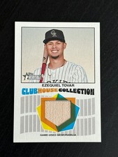 2026 Topps Heritage Baseball Ezequiel Tovar Clubhouse Collection Relic Rockies