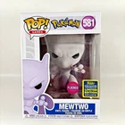 Funko Mewtwo #581 Pop Pokemon Convention 2020 Limited Edition Flocked Exclusive