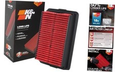 Engine Air Filter: Long Life 18,000 Mile Replacement Air Filter - Compatible