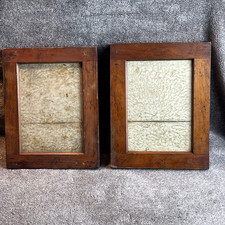 Antique 5x7 Wooden Photo Printing Frames - Poco  Scovill Adams Lot of 2 -1890s