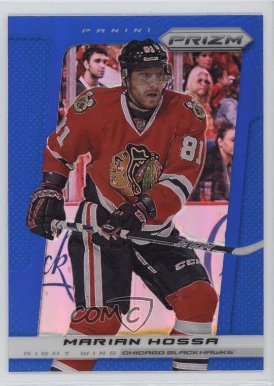 2013-14 Panini Prizm Wal-Mart Blue Prizm Marian Hossa #125 HOF 3g6