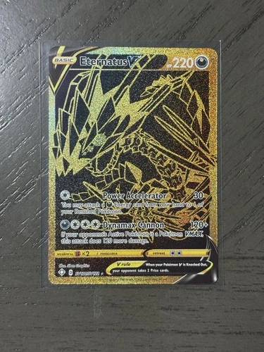 Pokémon TCG Eternatus V SV121/SV122 Shining Fates Gold Secret Rare Holo