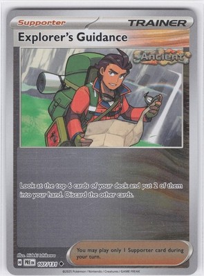 2025 Explorer's Guidance Uncommon SV: Prismatic Evolutions 107/131 NM Reverse Ho