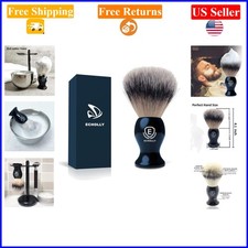 Luxury Men  s Synthetic Shaving Brush - No Shedding, Fast Lather, Acrylic Hand...