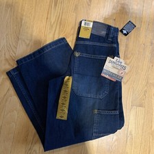 Nwt Boys Lee Dungarees Work Wear Adjustable Waist 12 Slim 24x27