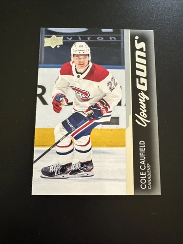 2021-22 Upper Deck #201 Cole Caufield Young Guns RC – Canadiens Rookie NHL HOT