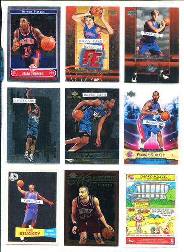 Cade CGC 9.0, Ausar, Sasser Rookies, Isiah Pistons Team Sets Lot #A 200 Cards - Picture 5 of 24