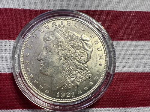 1921 BU MORGAN SILVER DOLLARS, P, D &, S, THE LAST YEAR OF THE MORGANS. #K590 - Picture 8 of 9