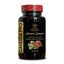 CANDIDA PRO - Daily Enzymes for Gut and Digestion, Oregano Leaf Powder, Caprylic