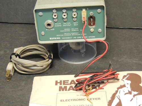 ESTATE ONE OWNER ELECTRONIC KEYER HD-1410 WITH MANUAL - Zdjęcie 3 z 3