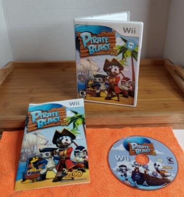 Pirate Blast (Nintendo Wii, 2011) Complete CIB w/ Manual & Tested - RARE