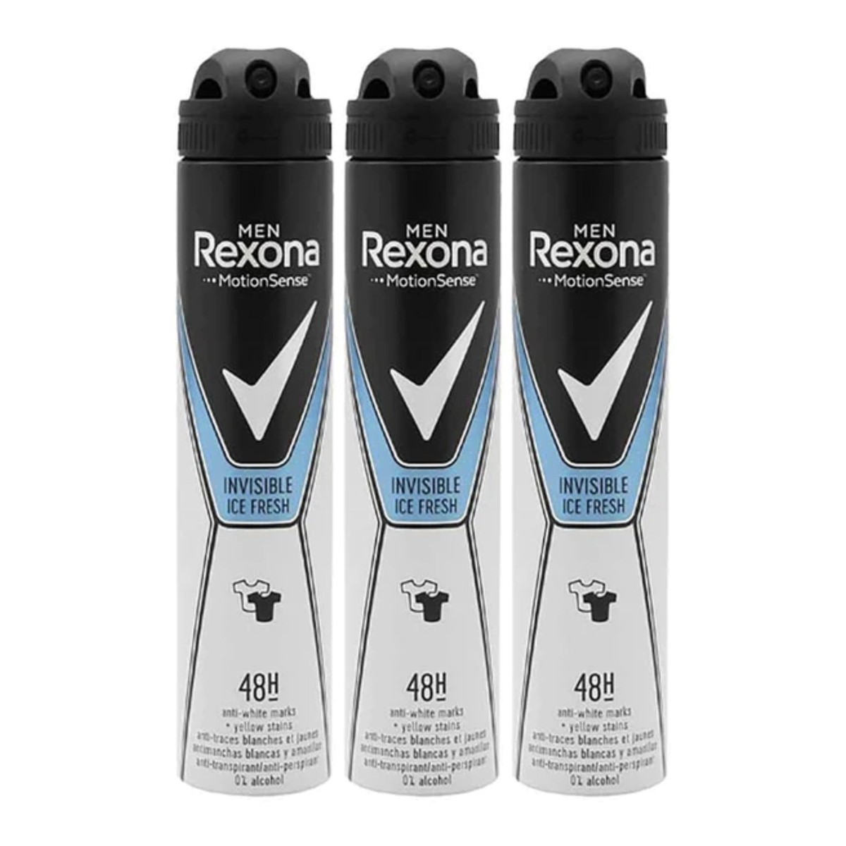 REXONA MEN Invisible Ice Fresh Deodorant Spray – 200 Ml, Langanhaltender Schutz, Erfrischender Duft