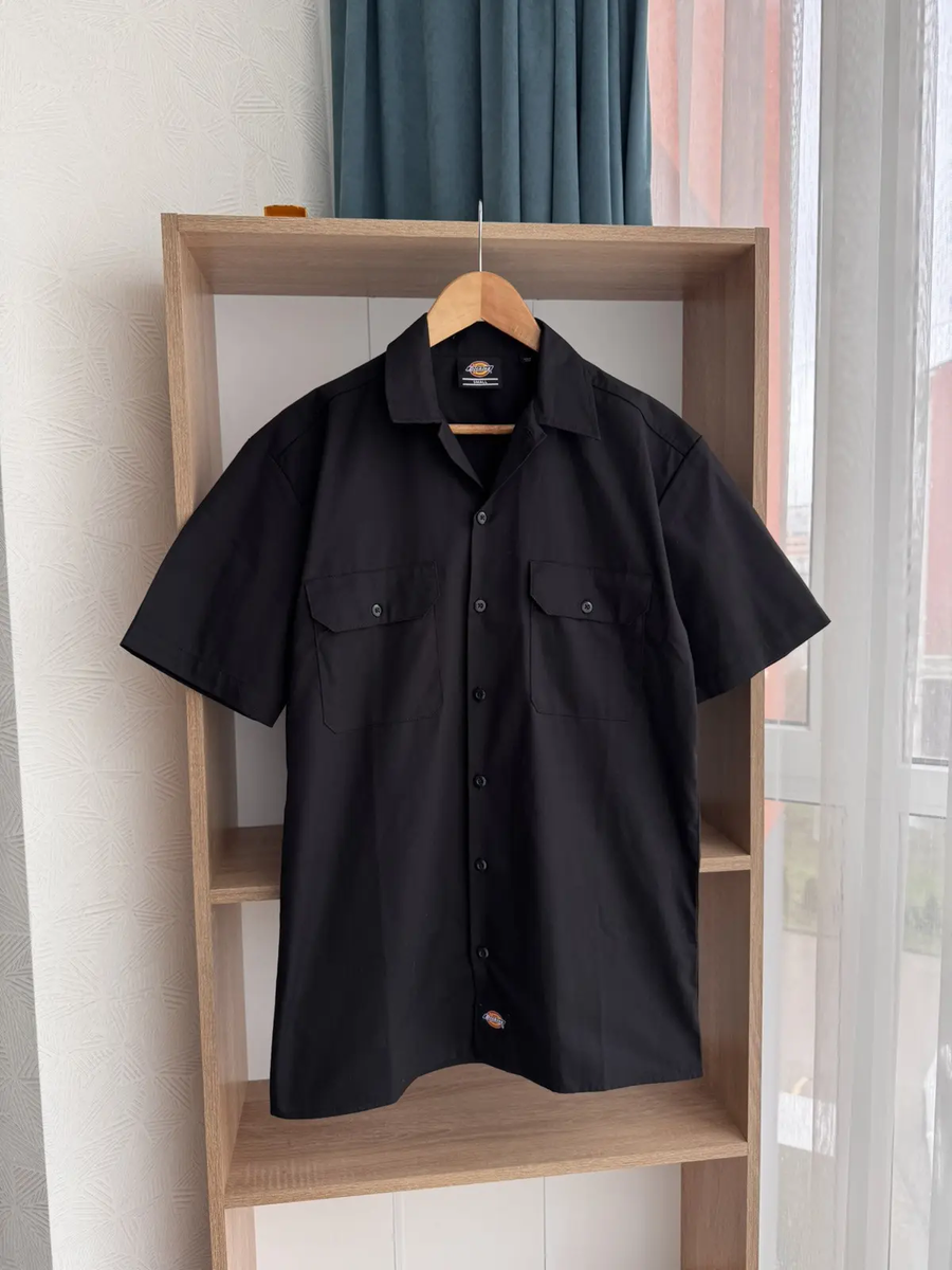 VTG Dickies Genuine Black Pockets Short Sleeved Shirt