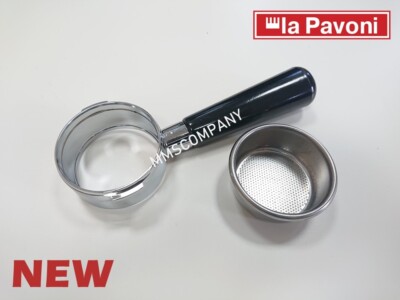 La Pavoni Parts   Bottomless Portafilter 54mm, 2cup   Millenium - 2953010