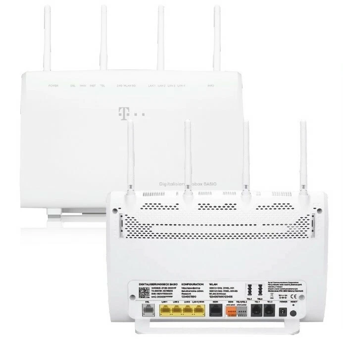 Telekom Digitalisierungsbox BASIC Router DSL/VDSL/VDSL2/VOIP SuperVectoring GE - Bild 3 von 3