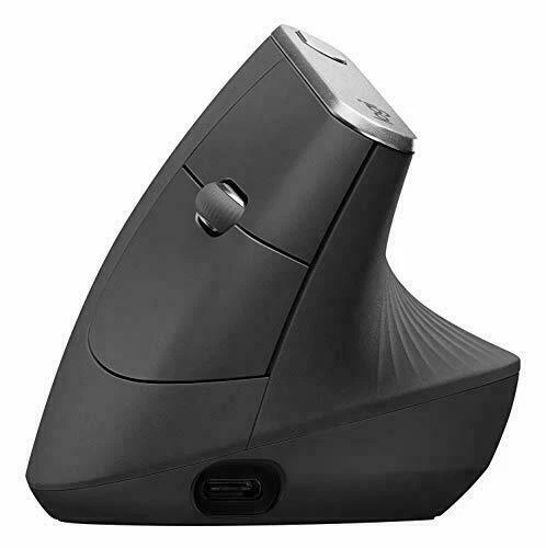 Logitech MX Vertical, Ergonomische Kabellose Maus, Akku, Bluetooth, Unifying