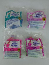Happy Birthday 1994 Lot of 4 McDonald's Happy Meal Toys Unopened 10-11-13-14