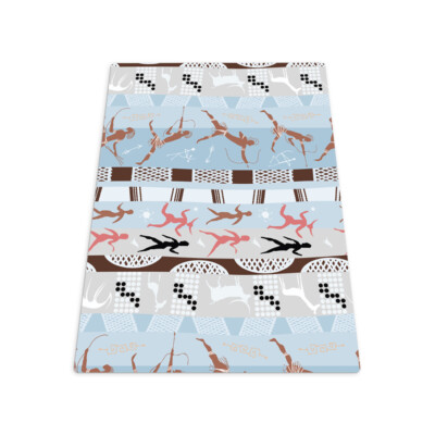 Home Office floor protector Mat under Chair Desk African Paintings 140x100