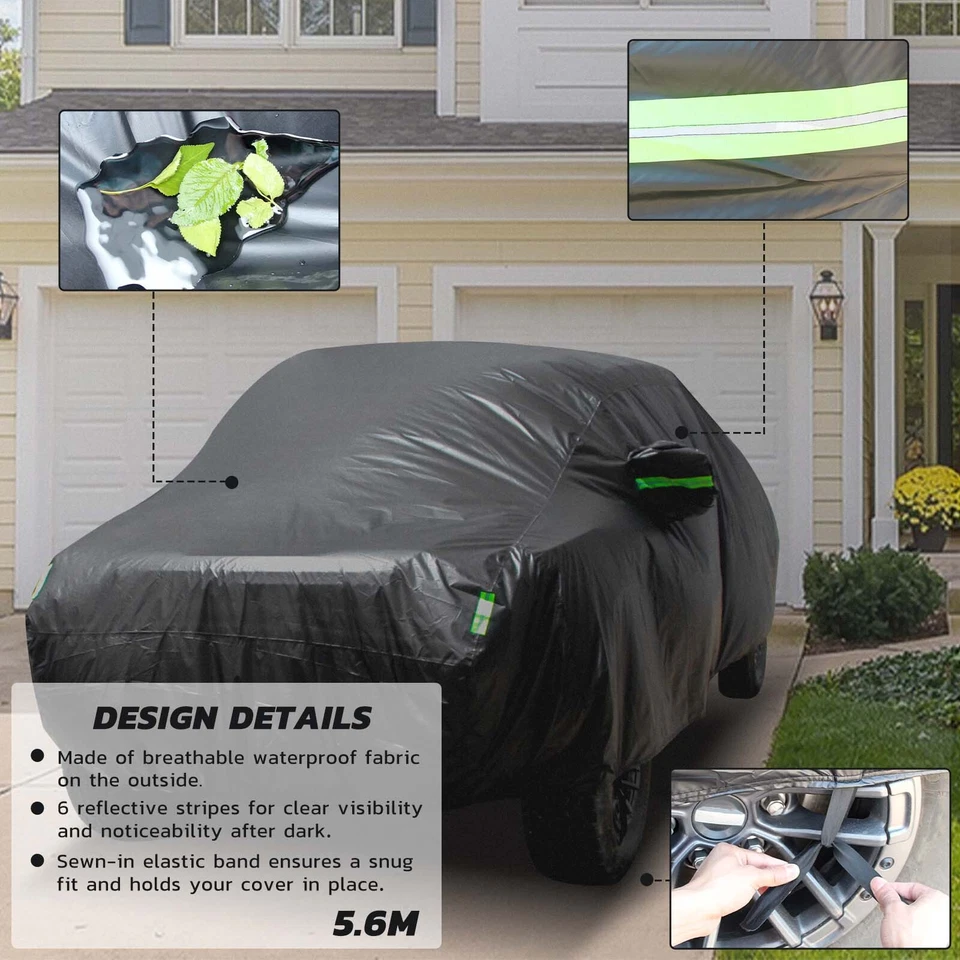 Car Full Pickup Truck Cover Outdoor Sun UV Rain Protection For Jeep Cherokee XJ Foto 3 de 4