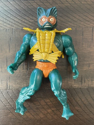 Merman Figure 1981 Masters Of The Universe He-Man Mattel Vintage Soft Head MOTU
