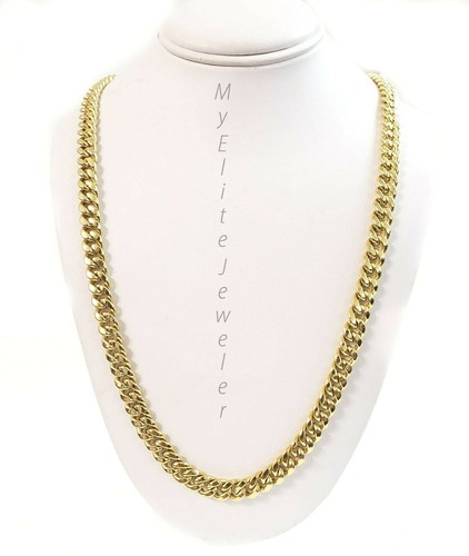 REAL 10K Gold 6mm Miami Cuban Chain 