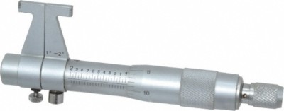1 to 2'', Mechanical Inside Micrometer 0.001'' Graduation, 0.001'' Accuracy, Rat...