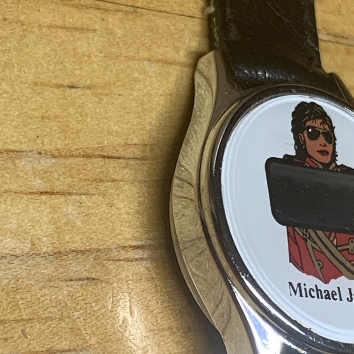 Vintage 1980's Michael Jackson Digital Watch In Sun Glasses With