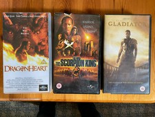3 Classic Adventure films Dragonheart, Gladiator Scorpion king iVHS PAL Video s