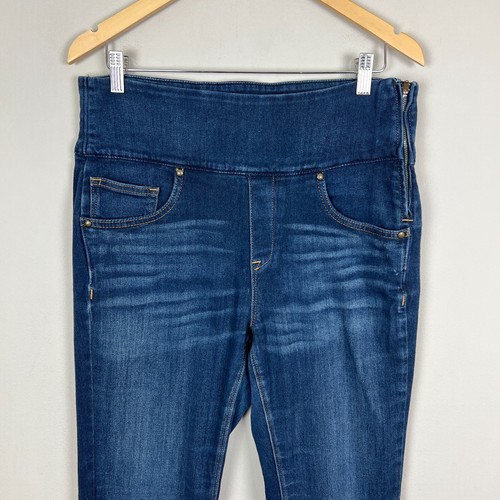 Spanx Signature Skinny Jeans Damen 32 Blau Dark Wash Denim Stretch Side Zip - Bild 5 von 14