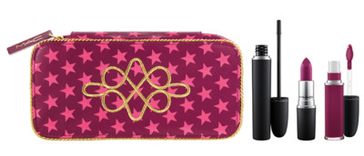 MAC Nutcracker limited edition Retro Matte Kit Lipstick+ Mascara+lip Lacquer New